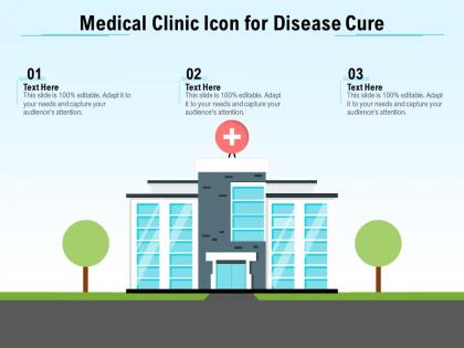 Medical clinic icon for disease cure