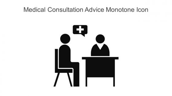Medical Consultation Advice Monotone Icon In Powerpoint Pptx Png And Editable Eps Format