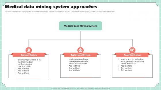Medical Data Mining System Approaches
