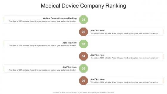 Medical Device Company Ranking In Powerpoint And Google Slides Cpb