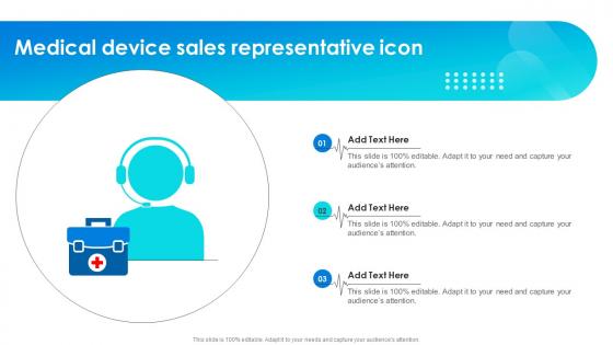 Medical Device Sales Representative Icon