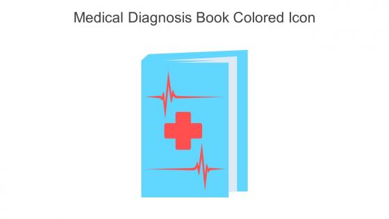 Medical Diagnosis Book Colored Icon In Powerpoint Pptx Png And Editable Eps Format
