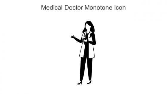 Medical Doctor Monotone Icon In Powerpoint Pptx Png And Editable Eps Format
