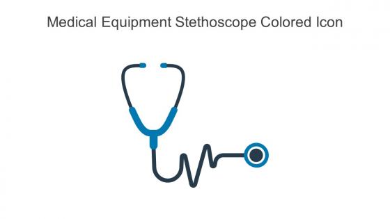 Medical Equipment Stethoscope Colored Icon In Powerpoint Pptx Png And Editable Eps Format