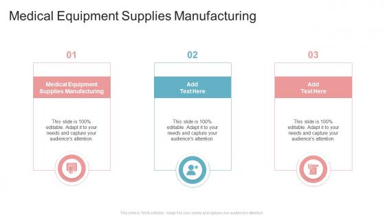 Medical Equipment Supplies Manufacturing In Powerpoint And Google Slides Cpb