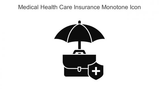 Medical Health Care Insurance Monotone Icon In Powerpoint Pptx Png And Editable Eps Format