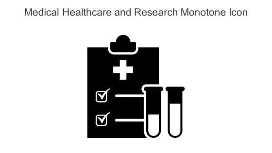 Medical Healthcare And Research Monotone Icon In Powerpoint Pptx Png And Editable Eps Format