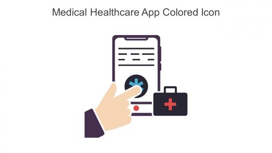Medical Healthcare App Colored Icon In Powerpoint Pptx Png And Editable Eps Format