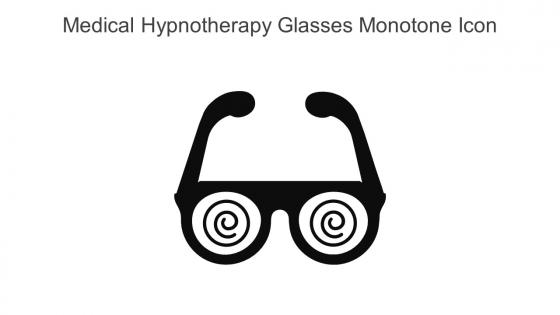 Medical Hypnotherapy Glasses Monotone Icon In Powerpoint Pptx Png And Editable Eps Format