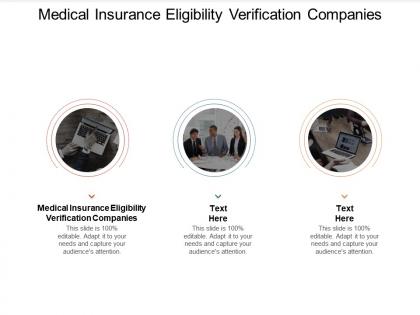 Medical insurance eligibility verification companies ppt powerpoint presentation pictures cpb