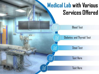 Medical Lab With Various Services Offered