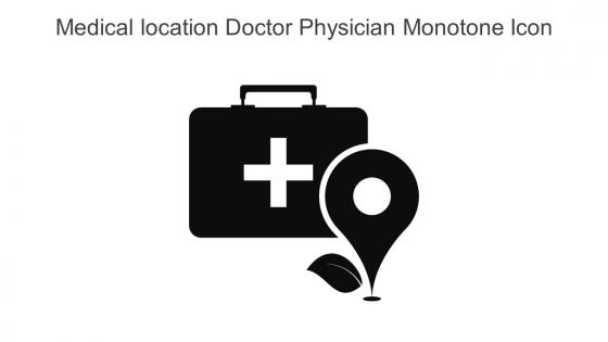 Medical Location Doctor Physician Monotone Icon In Powerpoint Pptx Png And Editable Eps Format