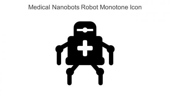 Medical Nanobots Robot Monotone Icon In Powerpoint Pptx Png And Editable Eps Format