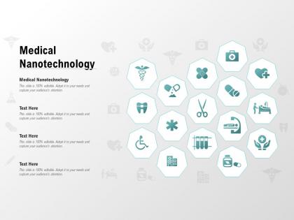 Medical nanotechnology ppt powerpoint presentation icon graphics download