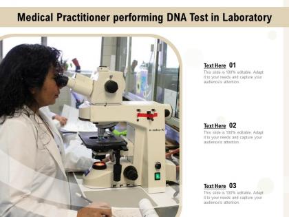 Medical practitioner performing dna test in laboratory