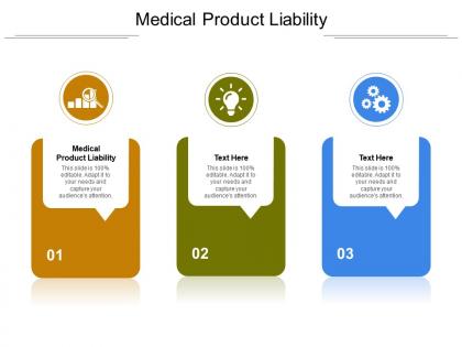 Medical product liability ppt powerpoint presentation outline professional cpb