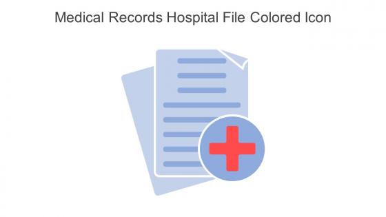 Medical Records Hospital File Colored Icon In Powerpoint Pptx Png And Editable Eps Format