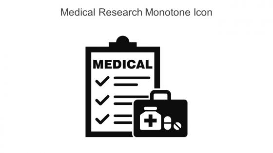 Medical Research Monotone Icon In Powerpoint Pptx Png And Editable Eps Format