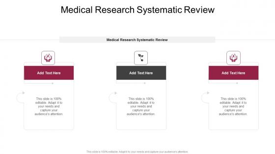 Medical Research Systematic Review In Powerpoint And Google Slides Cpb