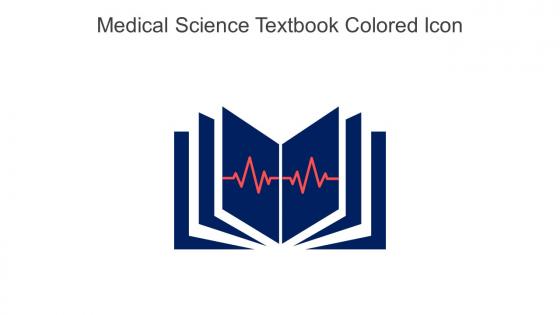 Medical Science Textbook Colored Icon In Powerpoint Pptx Png And Editable Eps Format