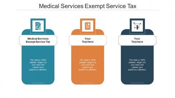 Medical services exempt service tax ppt powerpoint presentation slides file formats cpb