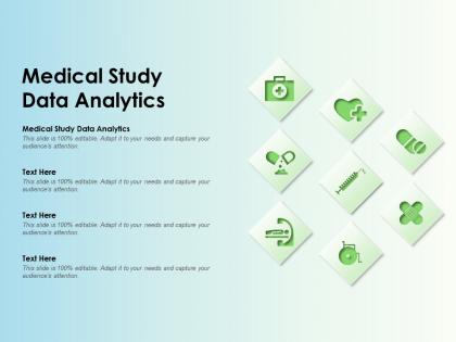 Medical study data analytics ppt powerpoint presentation infographic template model