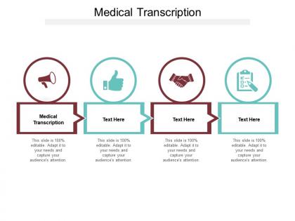 Medical transcription ppt powerpoint presentation styles example introduction cpb