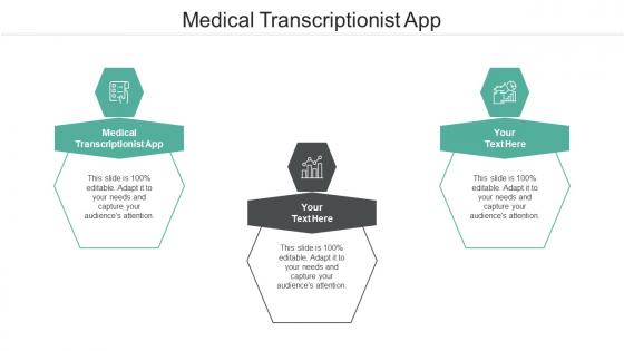 Medical transcriptionist app ppt powerpoint presentation slides graphics download cpb