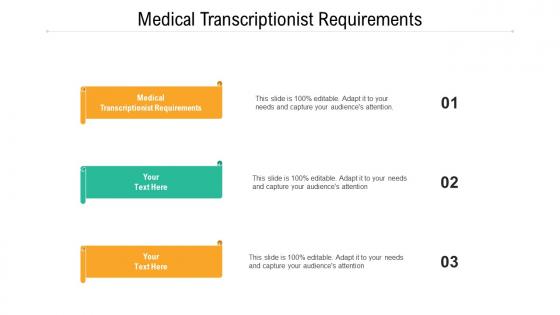 Medical transcriptionist requirements ppt powerpoint presentation formats cpb