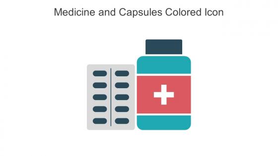 Medicine And Capsules Colored Icon In Powerpoint Pptx Png And Editable Eps Format