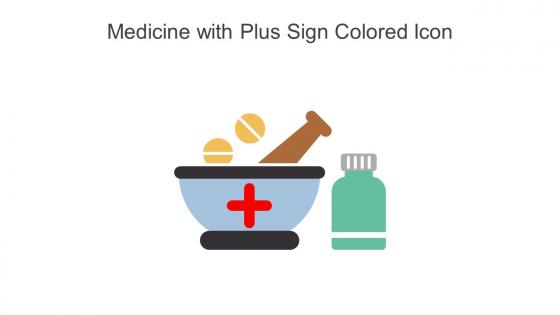 Medicine With Plus Sign Colored Icon In Powerpoint Pptx Png And Editable Eps Format