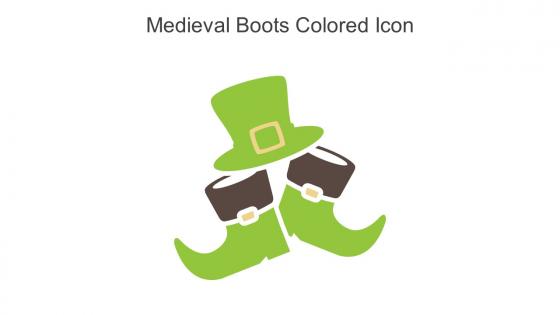 Medieval Boots Colored Icon In Powerpoint Pptx Png And Editable Eps Format