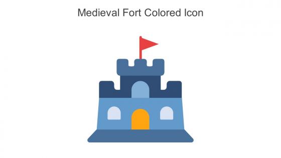 Medieval Fort Colored Icon In Powerpoint Pptx Png And Editable Eps Format