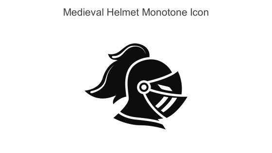 Medieval Helmet Monotone Icon In Powerpoint Pptx Png And Editable Eps Format