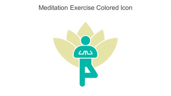 Meditation Exercise Colored Icon In Powerpoint Pptx Png And Editable Eps Format