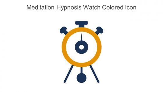 Meditation Hypnosis Watch Colored Icon In Powerpoint Pptx Png And Editable Eps Format