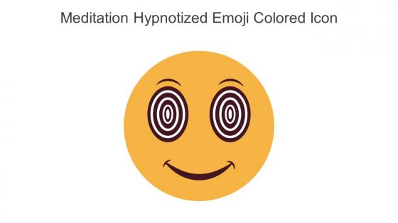 Meditation Hypnotized Emoji Colored Icon In Powerpoint Pptx Png And Editable Eps Format