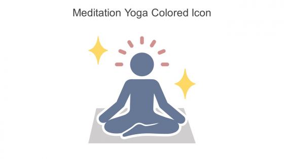 Meditation Yoga Colored Icon In Powerpoint Pptx Png And Editable Eps Format