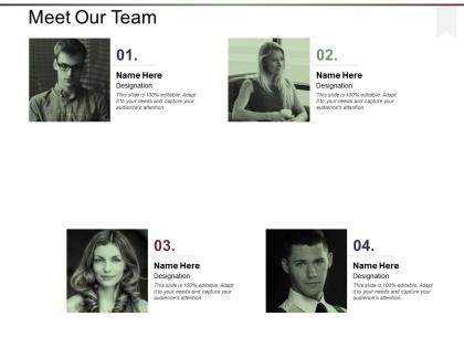 Meet our team and communication ppt powerpoint presentation file deck