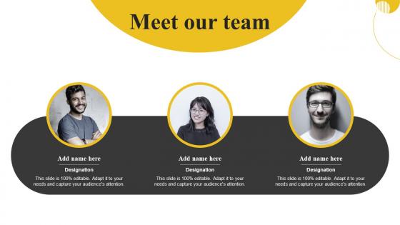 Meet Our Team Brand Portfolio Strategy And Brand Architecture Ppt Show Design Inspiration