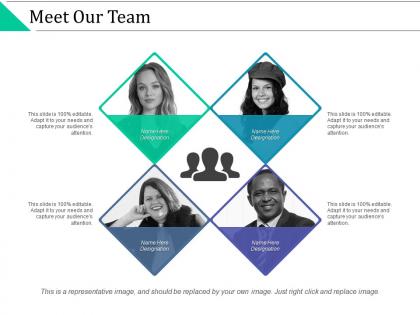 Meet our team communication introduction c388 ppt powerpoint presentation slides icons
