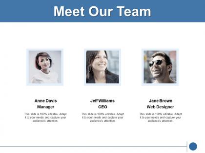 Meet our team members communication k206 ppt powerpoint presentation picture