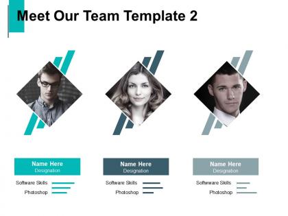 Meet our team planning introduction c775 ppt powerpoint presentation example