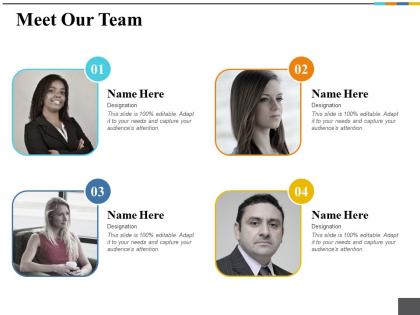 Meet our team ppt outline model