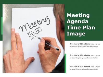 Meeting agenda time plan image