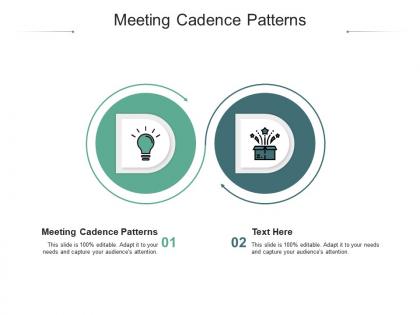 Meeting cadence patterns ppt powerpoint presentation styles example cpb