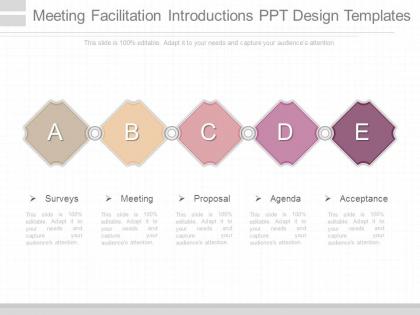 Meeting facilitation introductions ppt design templates