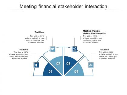 Meeting financial stakeholder interaction ppt powerpoint presentation ideas backgrounds cpb