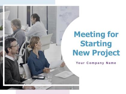 Meeting for starting new project powerpoint presentation slides