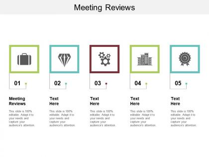 Meeting reviews ppt powerpoint presentation summary guidelines cpb